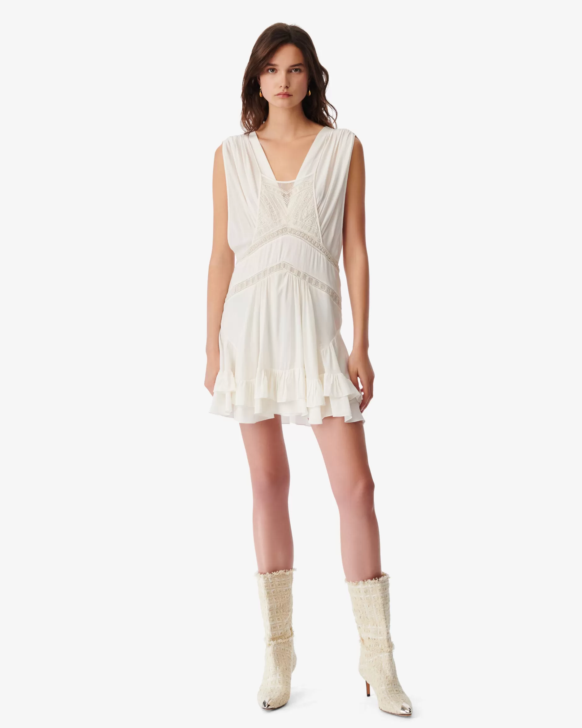 Cheap Abito Corto Con Perle Ricamate Conor Donna Vestiti