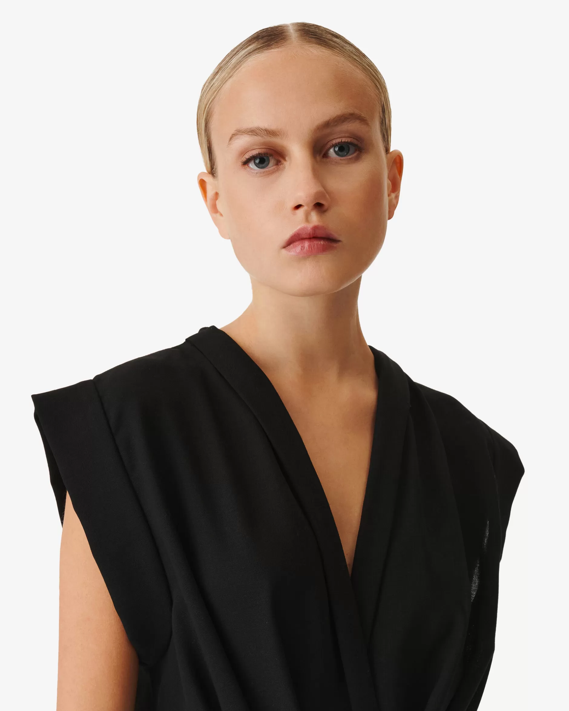 Shop Abito Corto In Lana Con Scollo A V Pheao Donna Vestiti