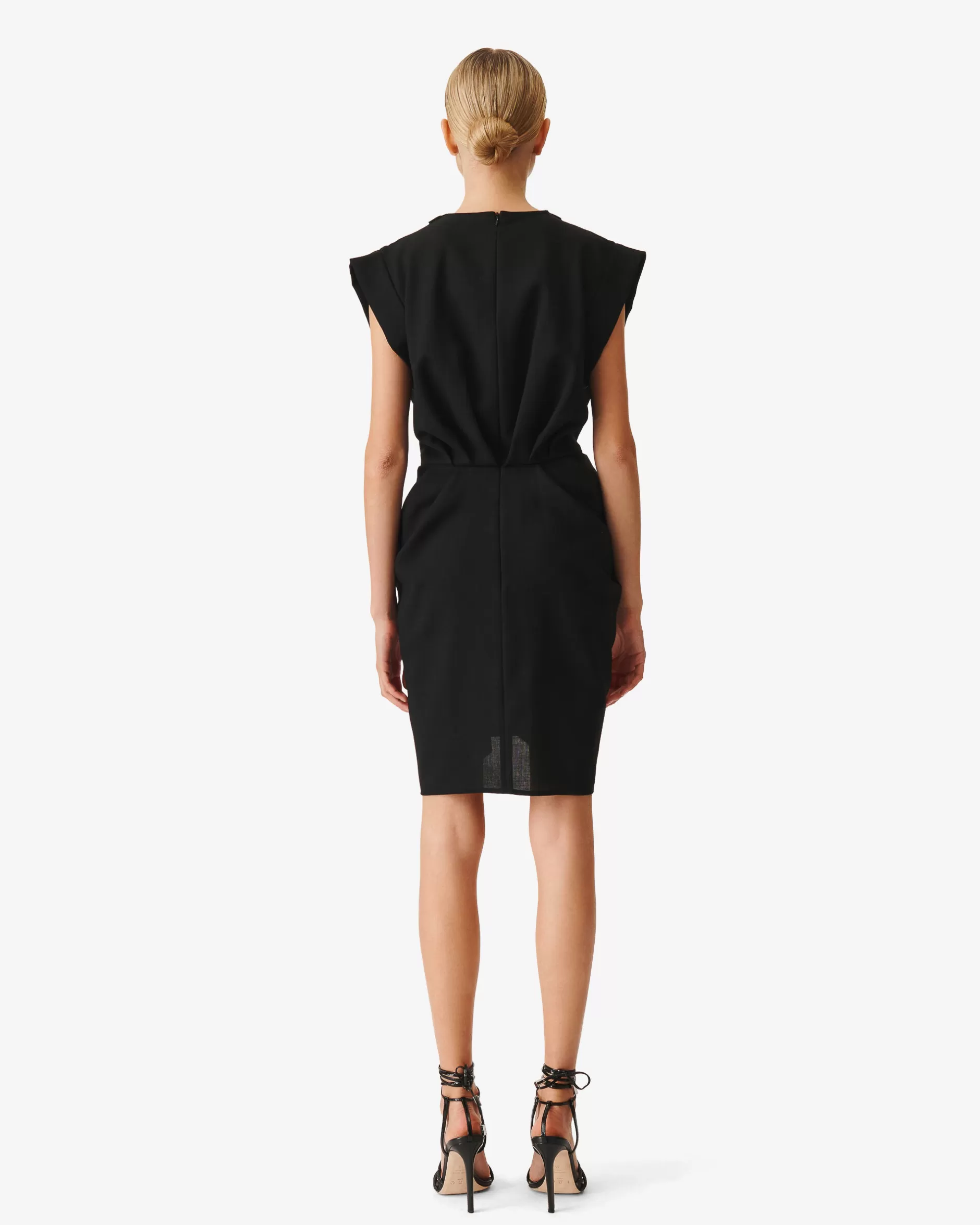 Shop Abito Corto In Lana Con Scollo A V Pheao Donna Vestiti