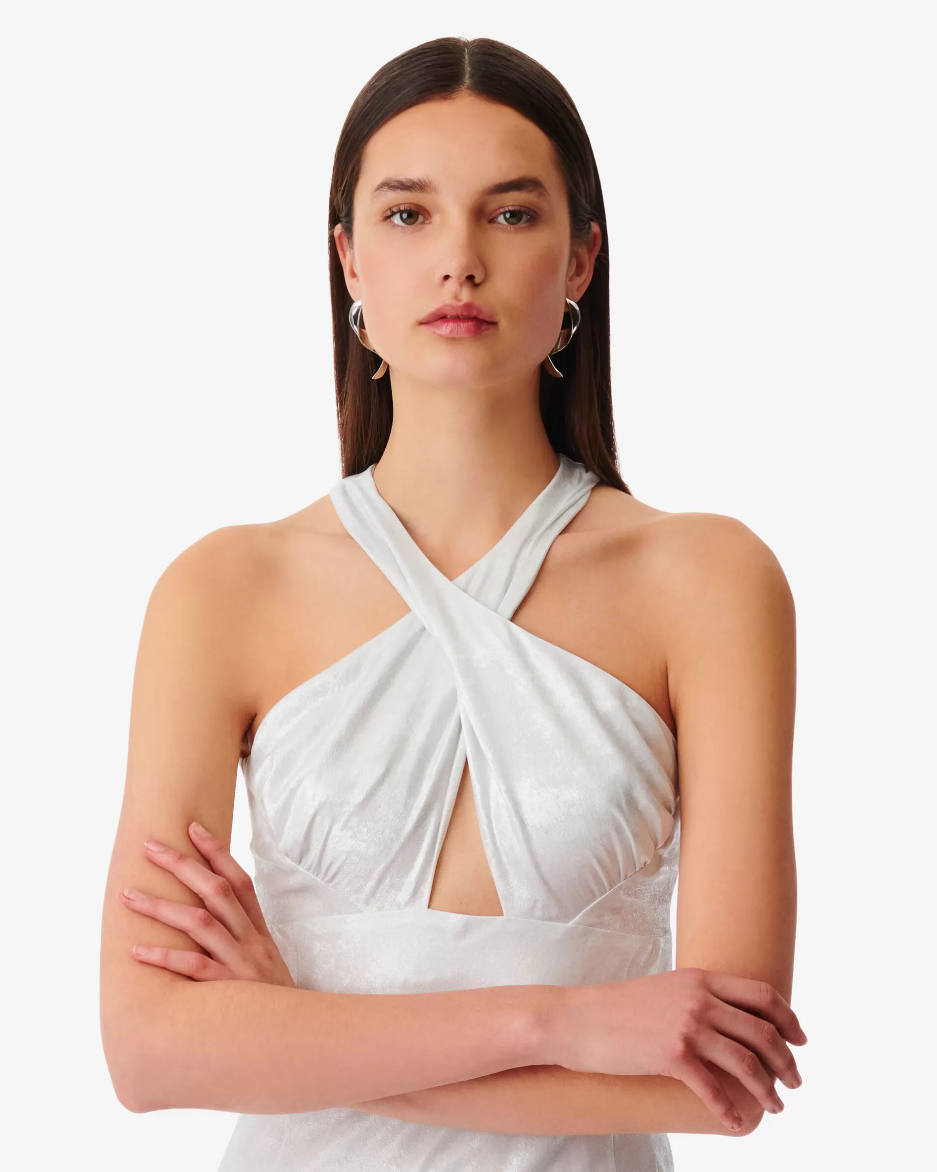 Flash Sale Abito Lungo Con Tagli Calvino Donna Vestiti