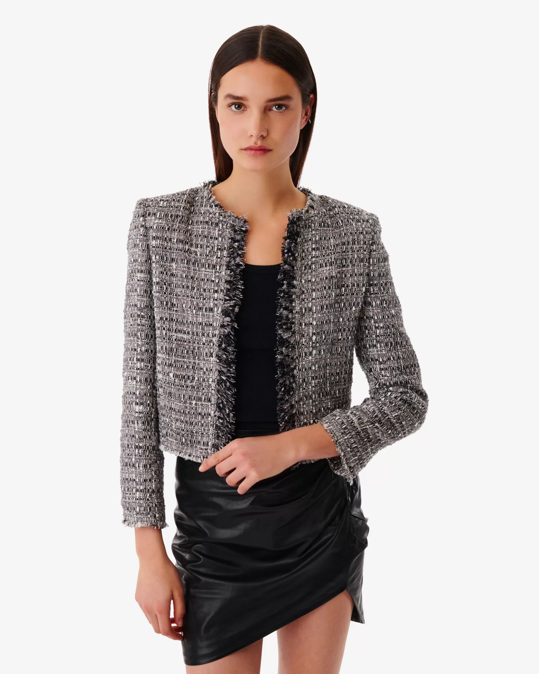 Best Sale Giacca In Tweed Zico Donna Cappotti & Giacche