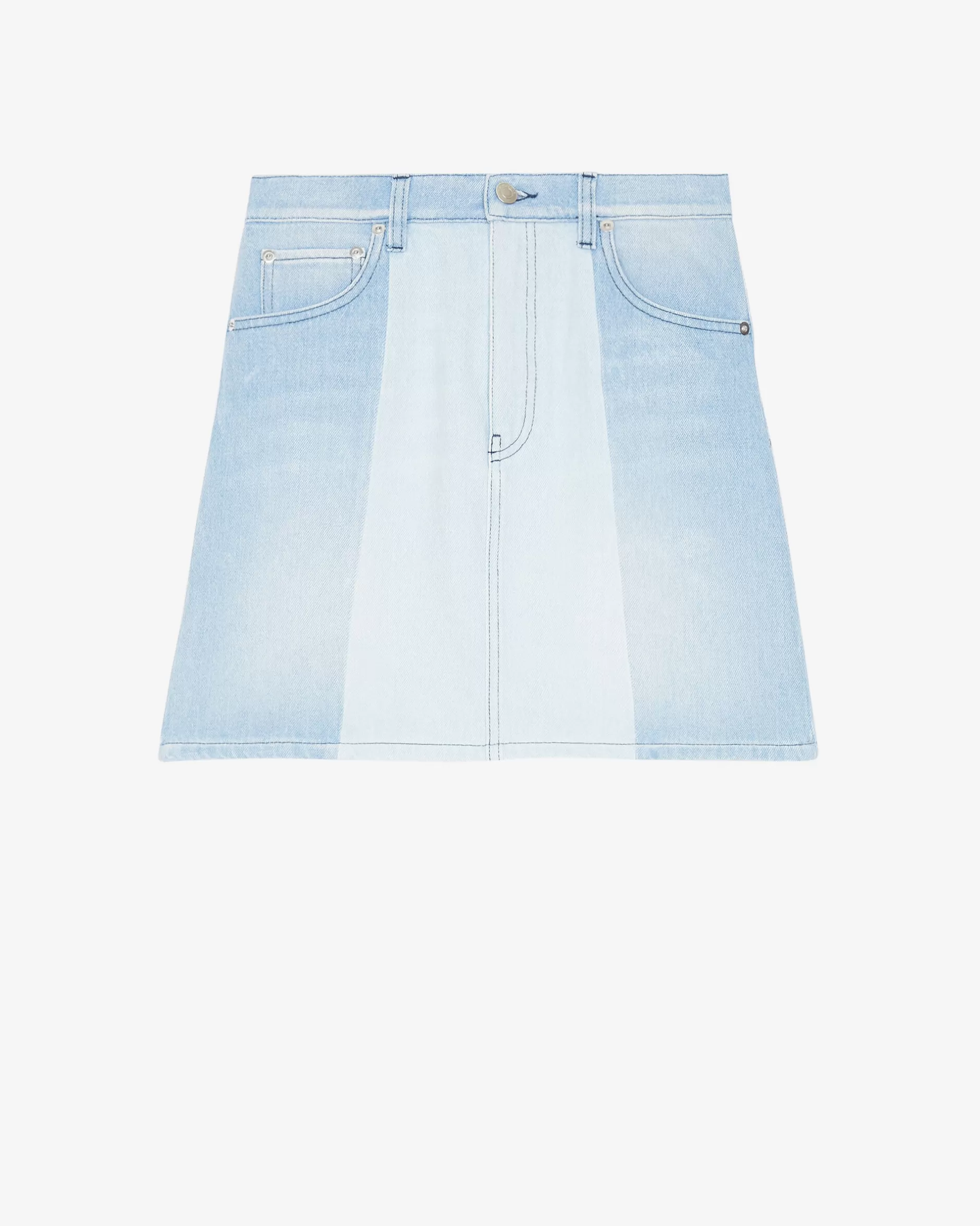 Online Gonna In Denim Bicolore Atila Donna Gonne & Shorts