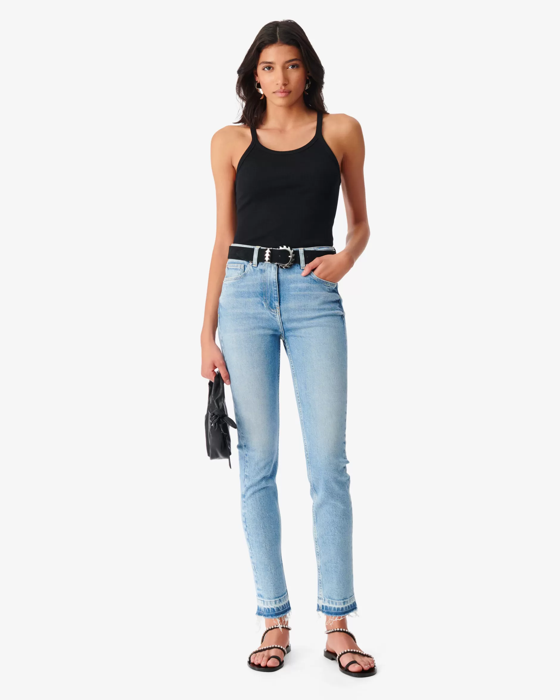 Fashion Jeans Slim Effetto Delave Galloway Donna Jeans