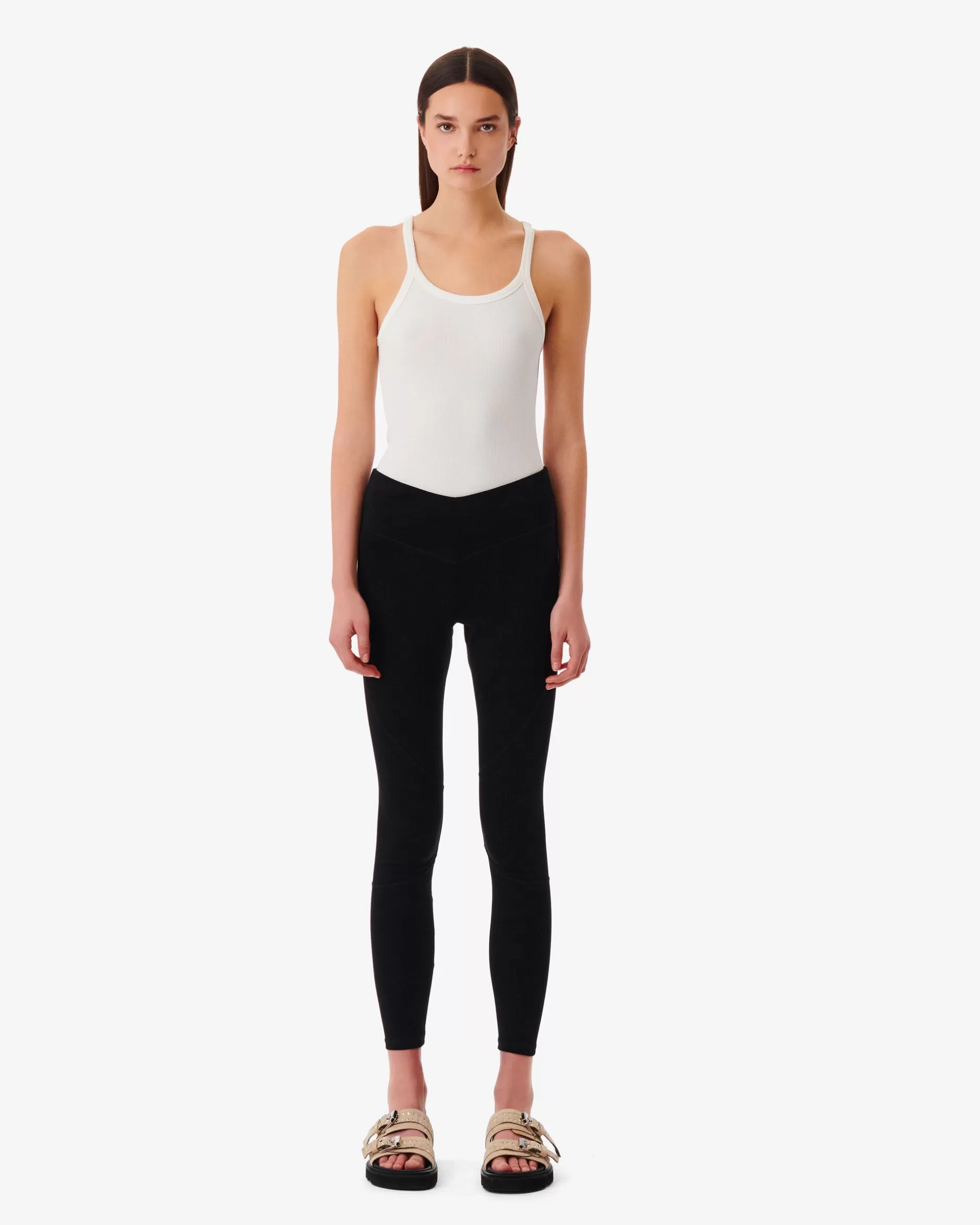 Sale Leggings In Tessuto Elasticizzato Regina Donna Pantaloni