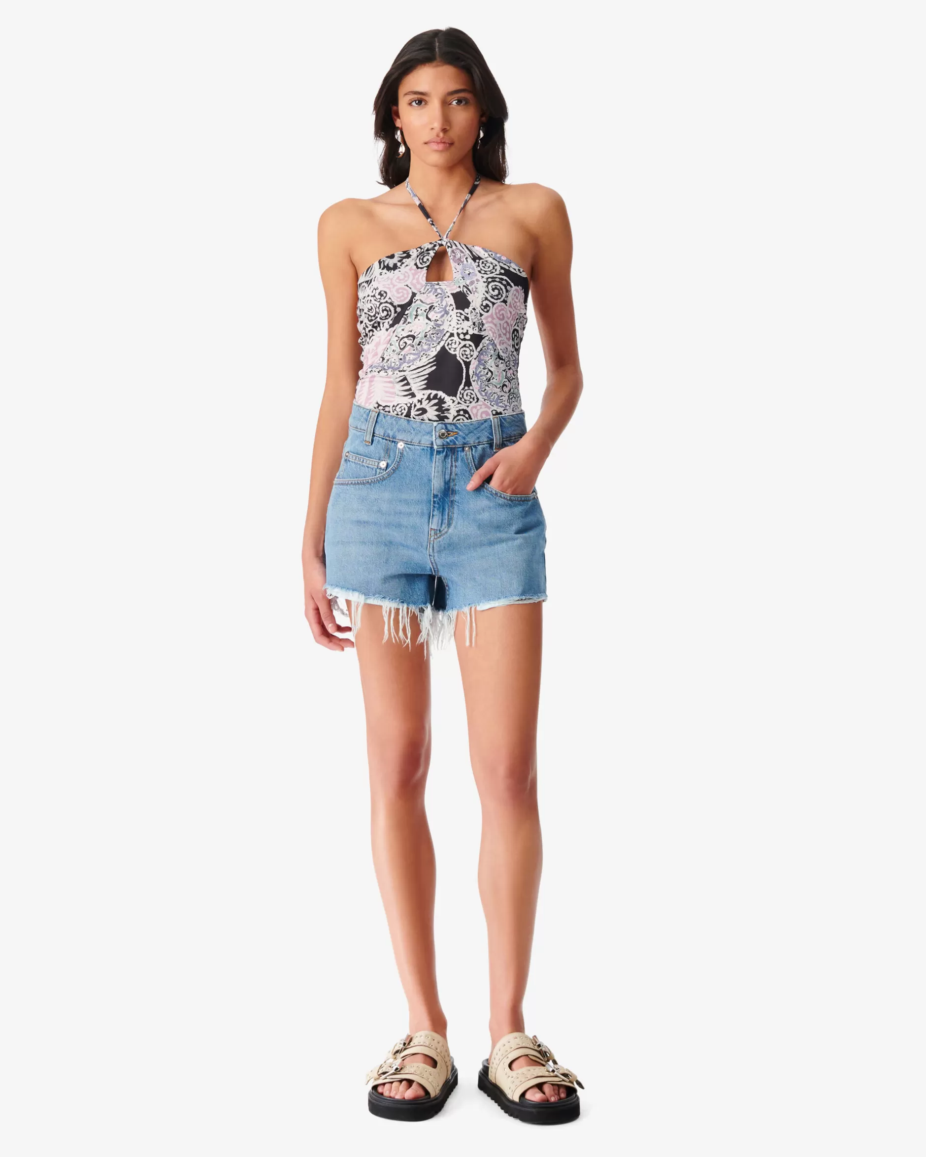 Shop Pantaloncini In Denim Japa Donna Gonne & Shorts