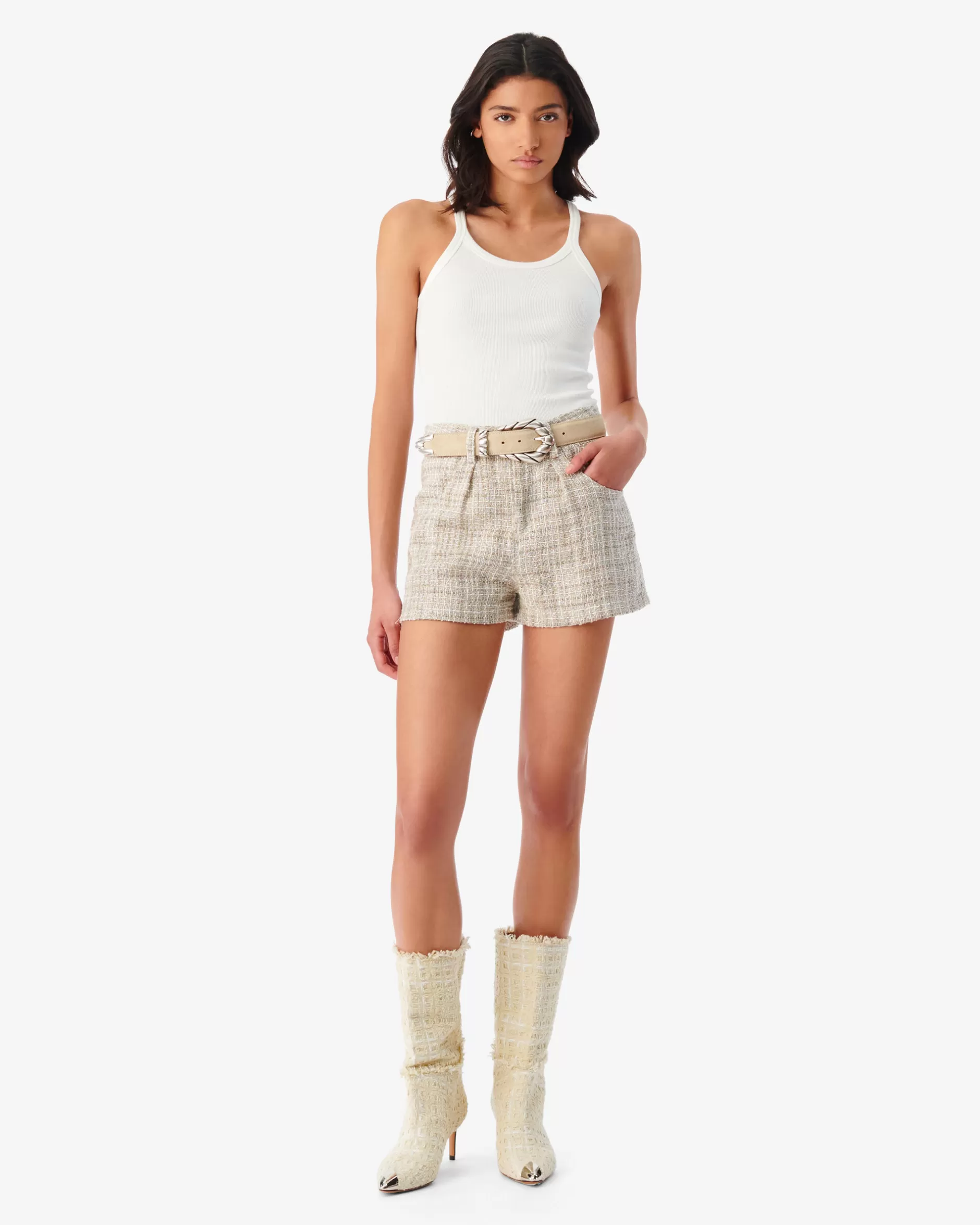 Sale Pantaloncini In Tweed Dilana Donna Gonne & Shorts