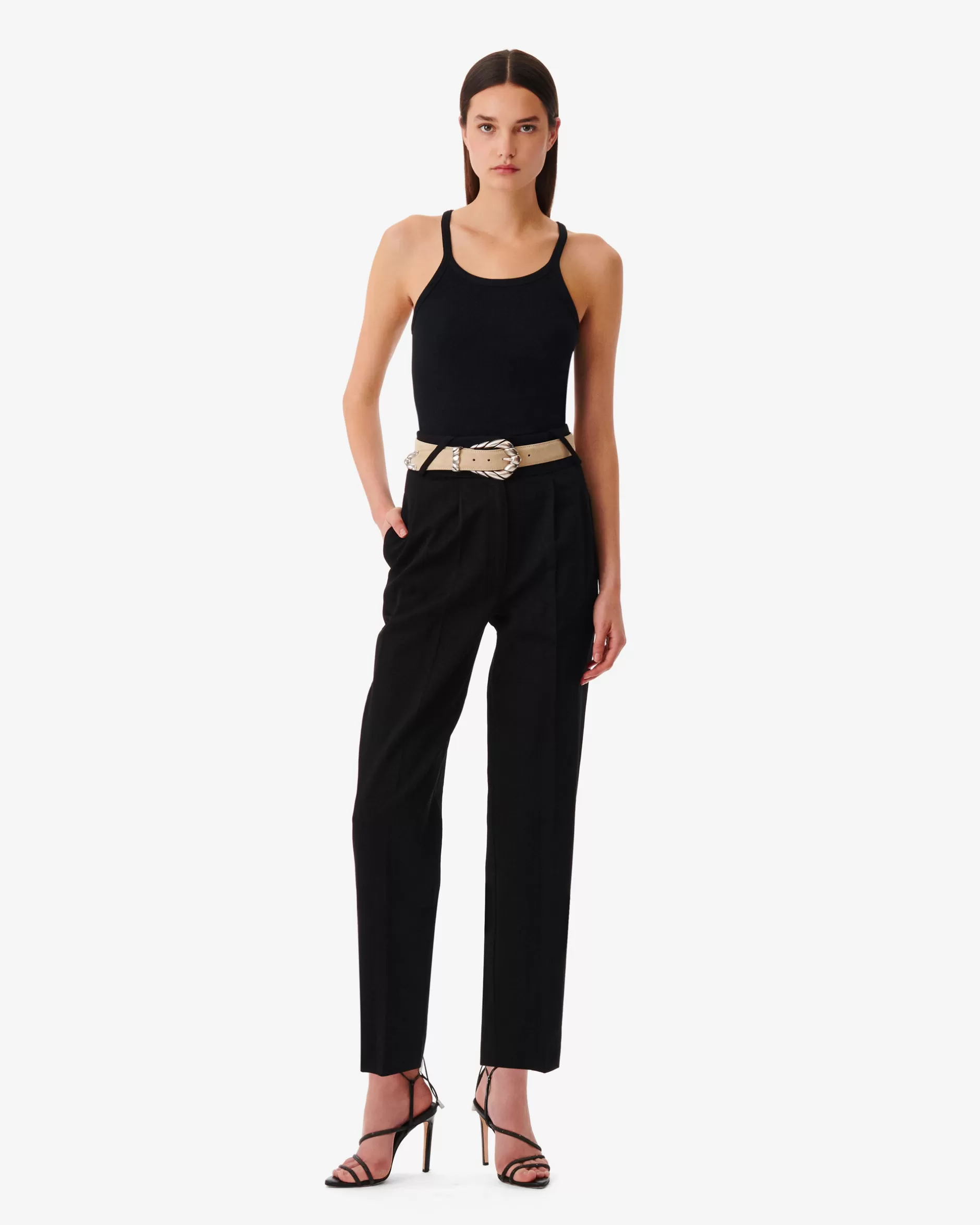 Flash Sale Pantaloni A Vita Alta Trina Donna Pantaloni