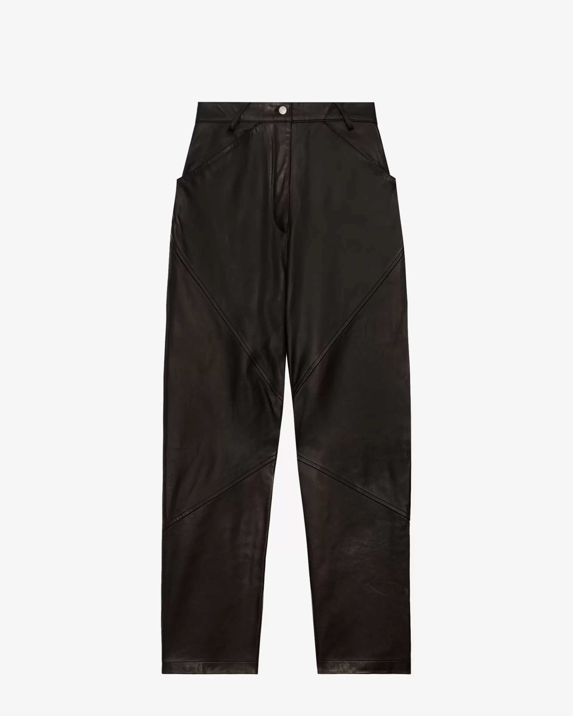 Flash Sale Pantaloni Dritti In Pelle Hazel Donna Pantaloni