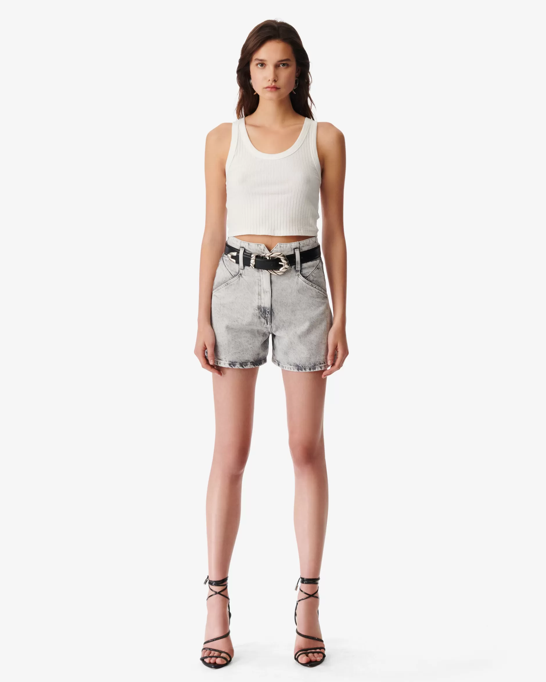 Store Shorts In Denim Slavato Pamuk Donna Gonne & Shorts