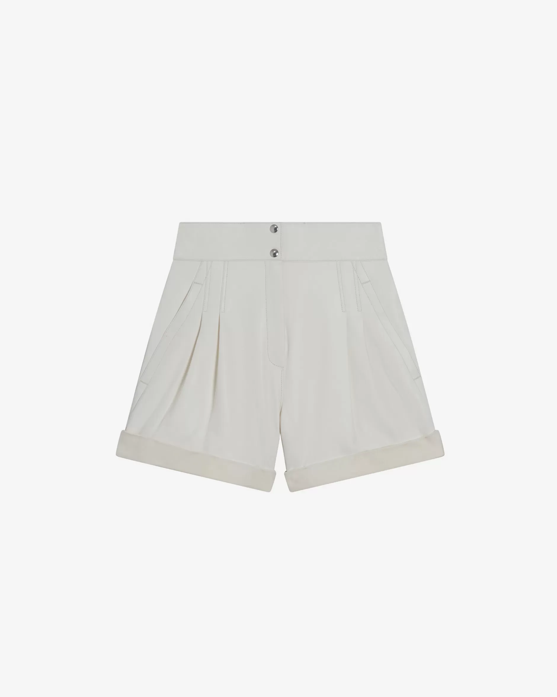 Fashion Shorts In Pelle Con Risvolto Dana Donna Gonne & Shorts