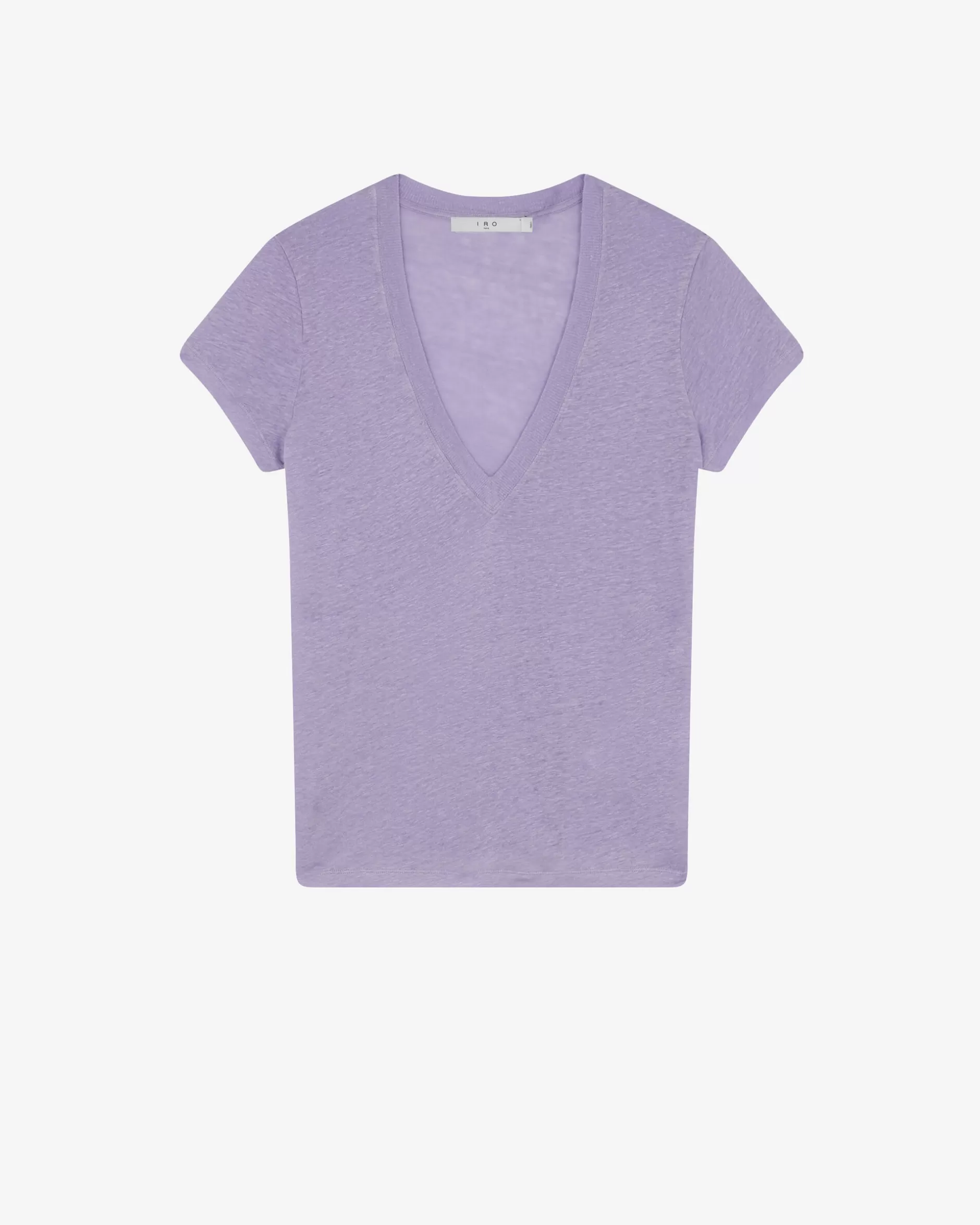 Sale T-Shirt Con Scollo A V In Lino Rodeo Donna T-Shirts