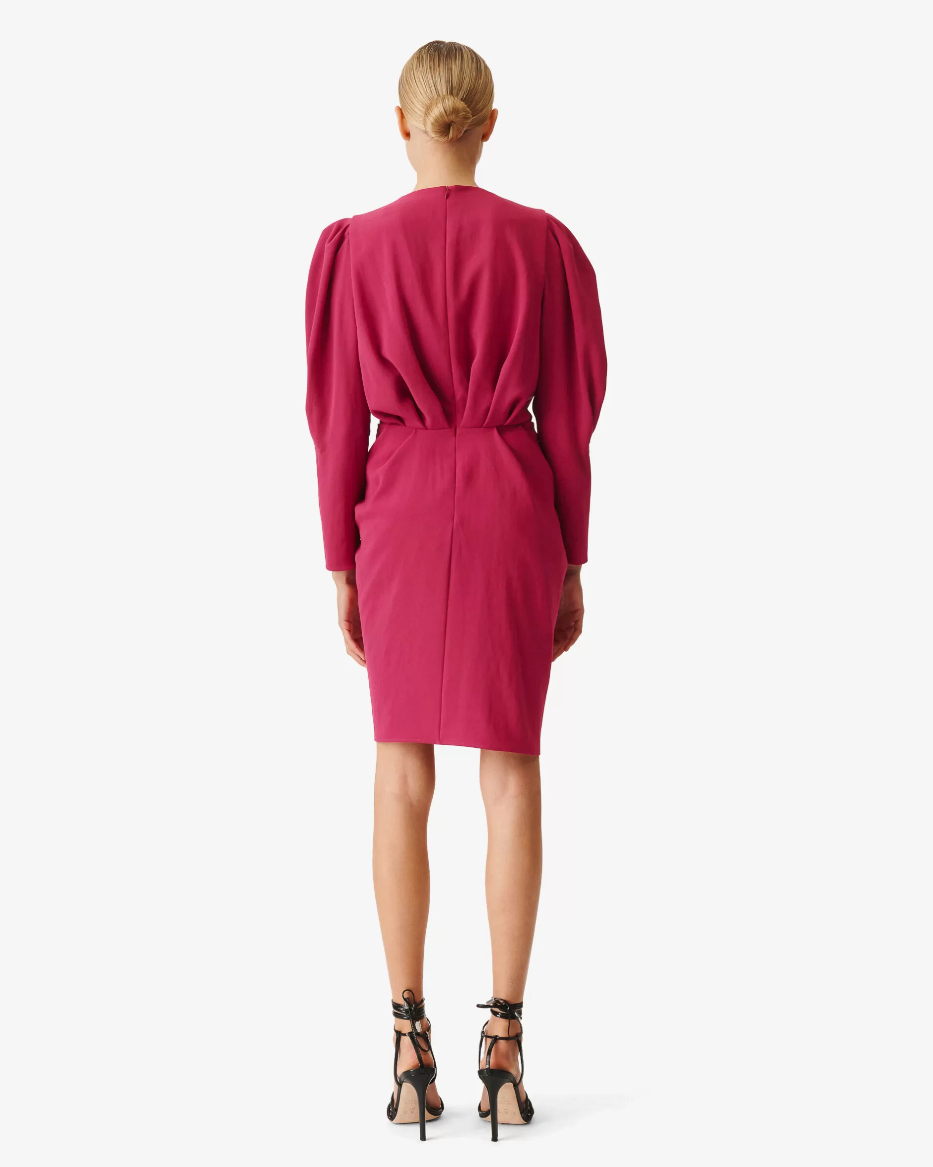 Store Vestito Corto A Pieghe Con Scollo A V Kalea Donna Vestiti