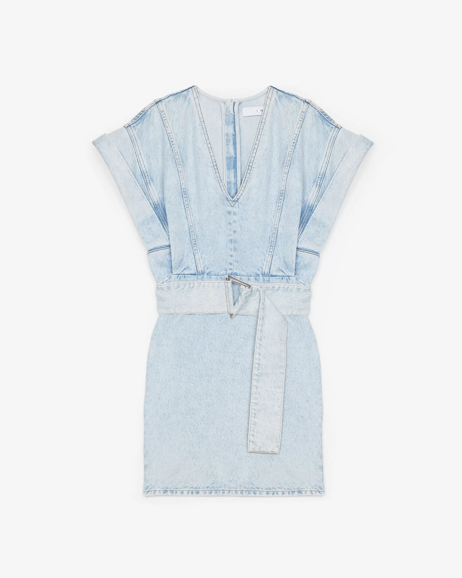 Shop Vestito In Denim Con Cintura Pauleen Donna Vestiti